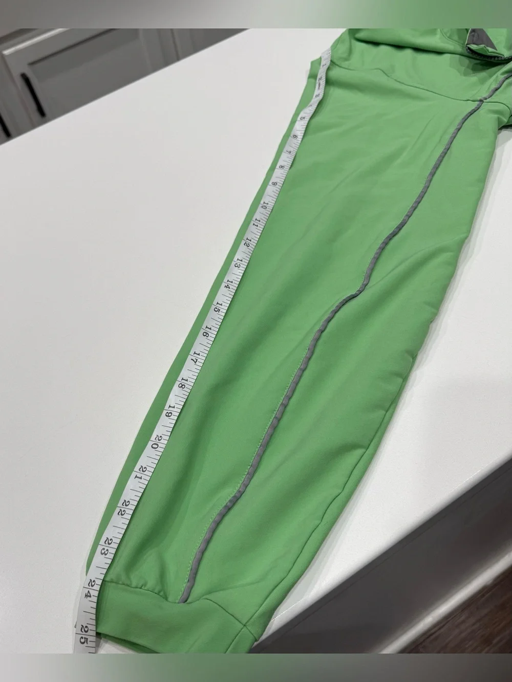 Peter Millar Element 4 Wind 1/4 Zip Mock Neck Pullover Green/Gray XL